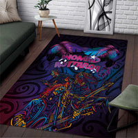 Aotearoa Arts Festival 2025 Area Rug Maori Performing Art and Music - Rhythmic Vibes LT03 Black - Polynesian Pride