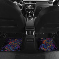 Aotearoa Arts Festival 2025 Car Mats Maori Performing Art and Music - Rhythmic Vibes LT03 Set 2pcs - Back Black - Polynesian Pride
