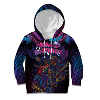 Aotearoa Arts Festival 2025 Kid Hoodie Maori Performing Art and Music - Rhythmic Vibes LT03 Hoodie Black - Polynesian Pride