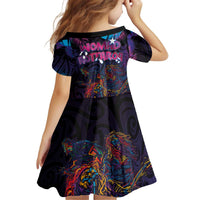 Aotearoa Arts Festival 2025 Kid Short Sleeve Dress Maori Performing Art and Music - Rhythmic Vibes LT03 - Polynesian Pride