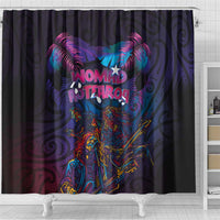 Aotearoa Arts Festival 2025 Shower Curtain Maori Performing Art and Music - Rhythmic Vibes LT03 - Polynesian Pride