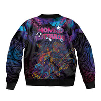 Aotearoa Arts Festival 2025 Sleeve Zip Bomber Jacket Maori Performing Art and Music - Rhythmic Vibes LT03 - Polynesian Pride