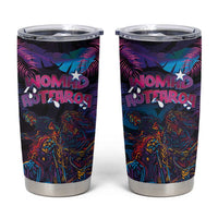 Aotearoa Arts Festival 2025 Tumbler Cup Maori Performing Art and Music - Rhythmic Vibes LT03 Black - Polynesian Pride