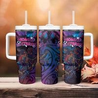 Aotearoa Arts Festival 2025 Tumbler With Handle Maori Performing Art and Music - Rhythmic Vibes LT03 - Polynesian Pride