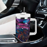 Aotearoa Arts Festival 2025 Tumbler With Handle Maori Performing Art and Music - Rhythmic Vibes LT03 - Polynesian Pride