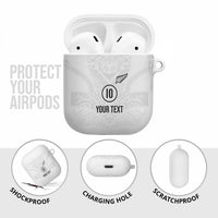 Custom New Zealand Football AirPods Case The Whites-Sporty T90 Style LT03 - Polynesian Pride