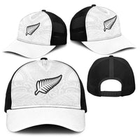 New Zealand Football Baseball Net Cap The Whites-Sporty T90 Style LT03 - Polynesian Pride