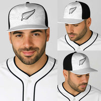 New Zealand Football Baseball Net Cap The Whites-Sporty T90 Style LT03 - Polynesian Pride