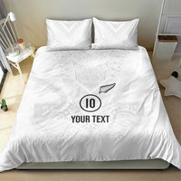 Custom New Zealand Football Bedding Set The Whites-Sporty T90 Style LT03 - Polynesian Pride