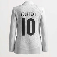 Custom New Zealand Football Blazer The Whites-Sporty T90 Style LT03 - Polynesian Pride