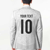 Custom New Zealand Football Blazer The Whites-Sporty T90 Style LT03 - Polynesian Pride