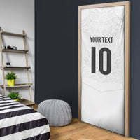 Custom New Zealand Football Door Cover The Whites-Sporty T90 Style LT03 - Polynesian Pride