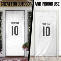 Custom New Zealand Football Door Cover The Whites-Sporty T90 Style LT03 - Polynesian Pride