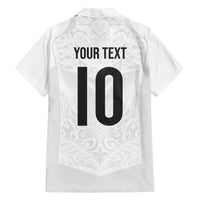 Custom New Zealand Football Family Matching Tank Maxi Dress and Hawaiian Shirt The Whites-Sporty T90 Style LT03 - Polynesian Pride