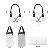 Custom New Zealand Football Leather Bag The Whites-Sporty T90 Style LT03 - Polynesian Pride