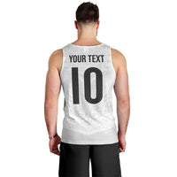 Custom New Zealand Football Men Tank Top The Whites-Sporty T90 Style LT03 - Polynesian Pride