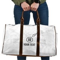 Custom New Zealand Football Travel Bag The Whites-Sporty T90 Style LT03 White - Polynesian Pride