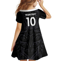 Custom Aotearoa Rugby Family Matching Mermaid Dress and Hawaiian Shirt The Blacks-Sporty T90 Style LT03 - Polynesian Pride