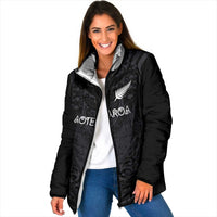 Custom Aotearoa Rugby Padded Jacket The Blacks-Sporty T90 Style - Polynesian Pride