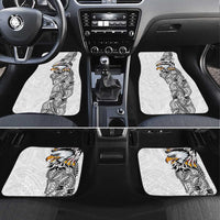 American Samoa Flag Day Car Mats Tribal Tattoo with Eagle White