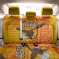 American Samoa Flag Day Back Car Seat Cover Fautasi Race Pago Pago-Aeto Eagle Wings Tribal Style LT03 - Polynesian Pride