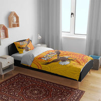 American Samoa Flag Day Bedding Set Fautasi Race Pago Pago-Aeto Eagle Wings Tribal Style