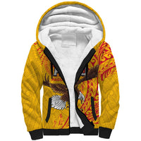 Personalised American Samoa Flag Day Sherpa Hoodie Fautasi Race Pago Pago-Aeto Eagle Wings Tribal Style LT03 Unisex Multicolor - Polynesian Pride