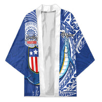 Personalised American Samoa Flag Day Kimono Fautasi Race Fagatogo-Iseula O Le Moana Sailfish Tribal Style LT03 Unisex Multicolor - Polynesian Pride