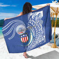 American Samoa Flag Day Sarong Fautasi Race Fagatogo-Iseula O Le Moana Sailfish Tribal Style LT03 One Size 44 x 66 inches Multicolor - Polynesian Pride
