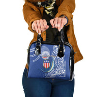 American Samoa Flag Day Shoulder Handbag Fautasi Race Fagatogo-Iseula O Le Moana Sailfish Tribal Style LT03 One Size Multicolor - Polynesian Pride
