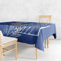 American Samoa Flag Day Tablecloth Fautasi Race Fagatogo-Iseula O Le Moana Sailfish Tribal Style LT03 - Polynesian Pride