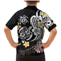 Hawaiian Tropical Plumeria Turtles Family Matching Mermaid Dress and Hawaiian Shirt Polynesian Art Tattoo LT03 - Polynesian Pride