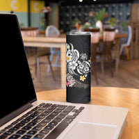 Hawaiian Tropical Plumeria Turtles Skinny Tumbler Polynesian Art Tattoo LT03 - Polynesian Pride