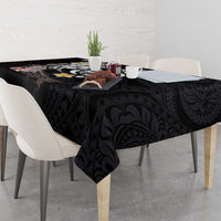 Hawaiian Tropical Plumeria Turtles Tablecloth Polynesian Art Tattoo