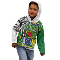 Cook Islands Independence Day Kid Hoodie National Flag and Emblem with Tatau Tattoo LT03 - Polynesian Pride