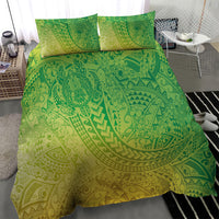 Hawaiian Turtles and Leis Bedding Set Tribal Kakau Pattern Fresh Summer Vibe LT03 - Polynesian Pride