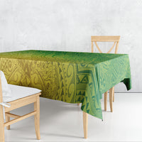 Hawaiian Turtles and Leis Tablecloth Tribal Kakau Pattern Fresh Summer Vibe LT03 - Polynesian Pride