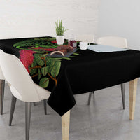 New Zealand Chameleon and Gecko Tablecloth Maori Silver Fern and Pohutukawa Decoration LT03 - Polynesian Pride