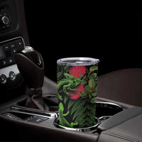 New Zealand Chameleon and Gecko Tumbler Cup Maori Silver Fern and Pohutukawa Decoration LT03 - Polynesian Pride