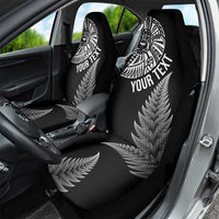 Personalised New Zealand Maori Art Tattoo and Silver Fern Car Seat Cover LT03 - Polynesian Pride