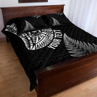 Personalised New Zealand Maori Art Tattoo and Silver Fern Quilt Bed Set LT03 - Polynesian Pride