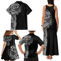 Polynesian Art Traditional Tattoo Pattern Family Matching Tank Maxi Dress and Hawaiian Shirt LT03 - Polynesian Pride