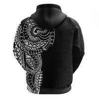 Polynesian Art Traditional Tattoo Pattern Zip Hoodie