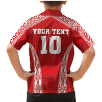 Custom Tonga Pacific Rugby 2024 Family Matching Mermaid Dress and Hawaiian Shirt Ngatu Tribal Pattern LT03 - Polynesian Pride