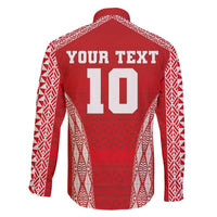Custom Tonga Pacific Rugby 2024 Family Matching Off Shoulder Short Dress and Hawaiian Shirt Ngatu Tribal Pattern LT03 - Polynesian Pride