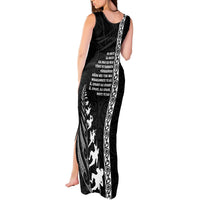 New Zealand Rugby Tank Maxi Dress Haka Dance Tribal God Mask Maori Pattern LT03 - Polynesian Pride