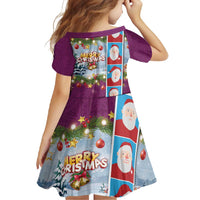 Merry Christmas Family Matching Tank Maxi Dress and Hawaiian Shirt Funny Santa Claus Cards Photo and Polynesian Pattern Pink Color LT03 - Polynesian Pride