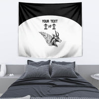 Personalised South Africa and New Zealand Tapestry Champion History Go Final 2023 Vintage Style LT03 - Polynesian Pride