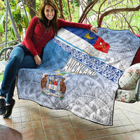New Zealand Auckland Quilt Auckland's Flag and Coat of Arms - Koru Art Maori Pattern LT03 - Polynesian Pride