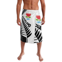 New Zealand Auckland Lavalava Auckland's Emblem and Silver Ferns - Maori Art Tattoo LT03 Light Blue - Polynesian Pride